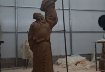 房地產(chǎn)李白雕塑 景觀人物雕塑 黃銅詩人雕塑