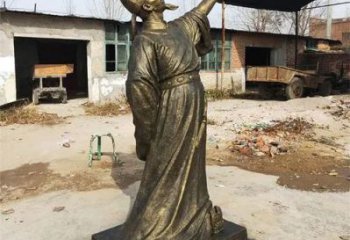 李白雕塑 仿真景觀人物雕塑 烤漆詩人雕塑