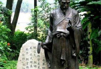 房地產(chǎn)李時珍雕塑 現(xiàn)代景觀人物雕塑 幾何名醫(yī)雕塑