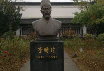 街頭李時(shí)珍雕塑 大型別墅區(qū)人物雕塑 鑄銅名醫(yī)雕塑
