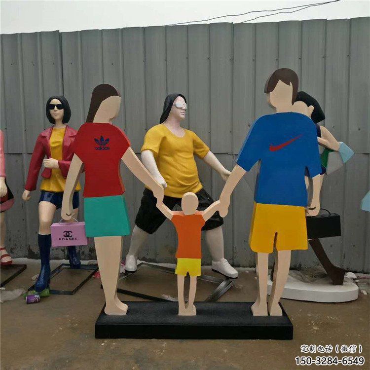 和睦情侶雕塑 幸福雕塑 步行街?jǐn)[件