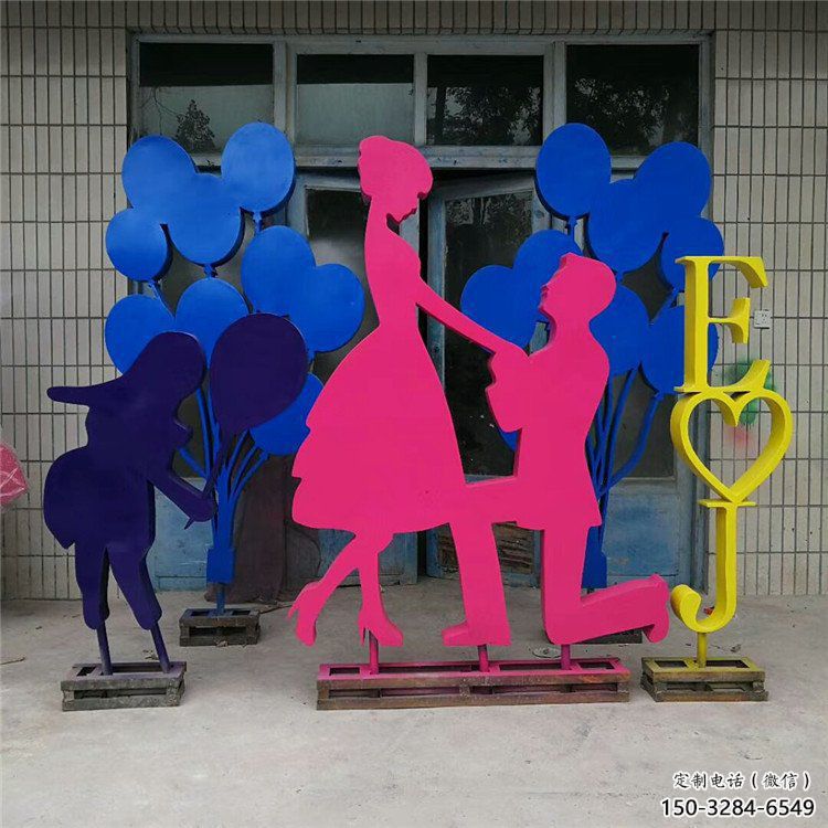 商場情侶雕塑 幸福雕塑 店門口小品
