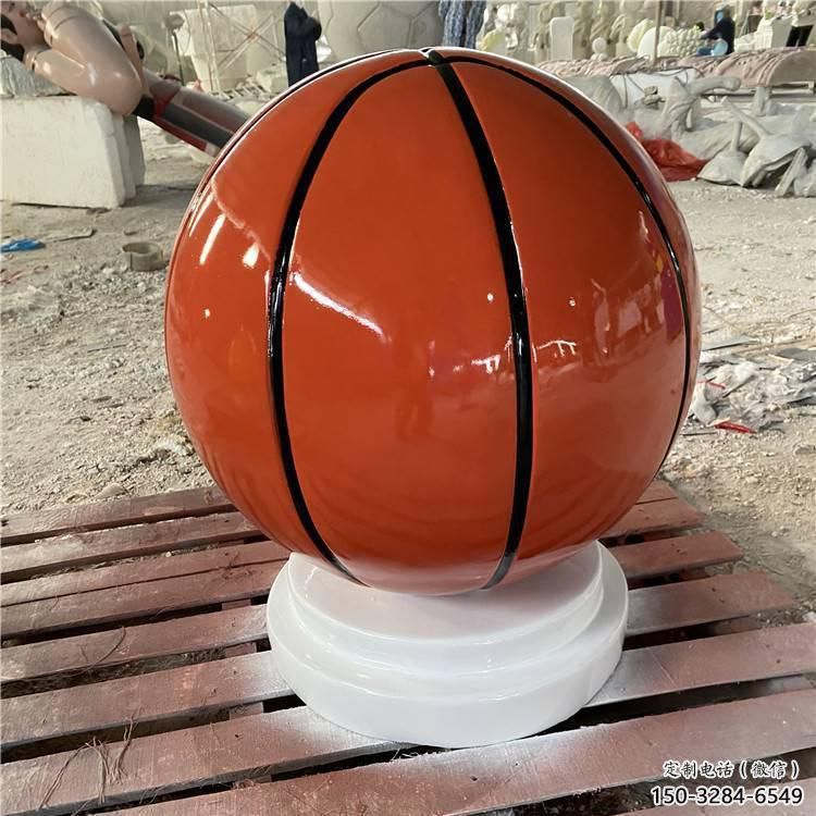 景觀籃球雕塑 剪影景觀球形雕塑 商業街球類雕塑