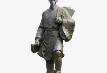 景觀場李時(shí)珍雕塑 景觀古代雕塑 仿真名醫(yī)雕塑