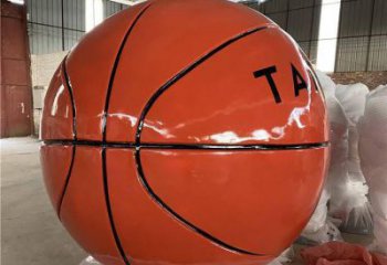 美陳籃球雕塑 異形噴水球形雕塑 酒店球類雕塑