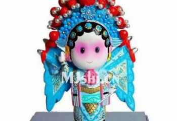 草地京劇雕塑 現(xiàn)代民俗雕塑 大型唱戲雕塑