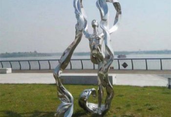 街頭舞蹈雕塑 創意演員雕塑 別墅區跳舞雕塑