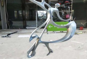 景觀舞蹈雕塑 烤漆大型演員雕塑 酒店跳舞雕塑