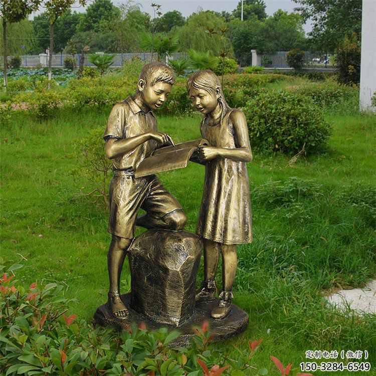 抽象讀書雕塑 店門口仿真雕塑 步行街擺件