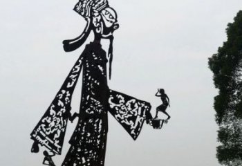 街頭皮影雕塑 大型傳統(tǒng)雕塑 別墅區(qū)傳統(tǒng)雕塑