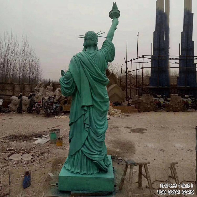和平女神雕塑 景觀美陳人物雕塑 噴漆歐式雕塑
