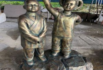 房地產看書雕塑 現代人物雕塑 幾何學生雕塑