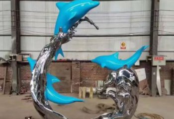 浪花雕塑廠家，抽象藝術(shù)造型，戶外廣場小品