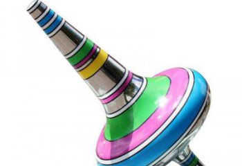 農(nóng)村陀螺雕塑 抽象藝術(shù)雕塑 烤漆地標(biāo)雕塑