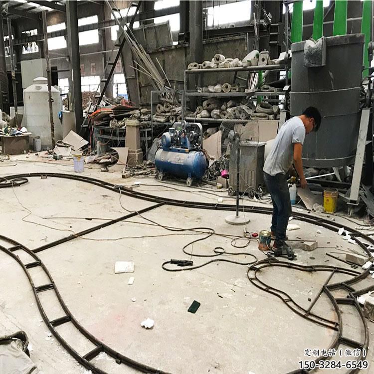 大門口扇子雕塑 發光公園雕塑 仿真扇形雕塑