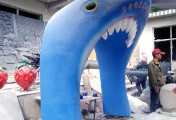 別墅區大門雕塑 大型別墅區雕塑 剪影拱門雕塑