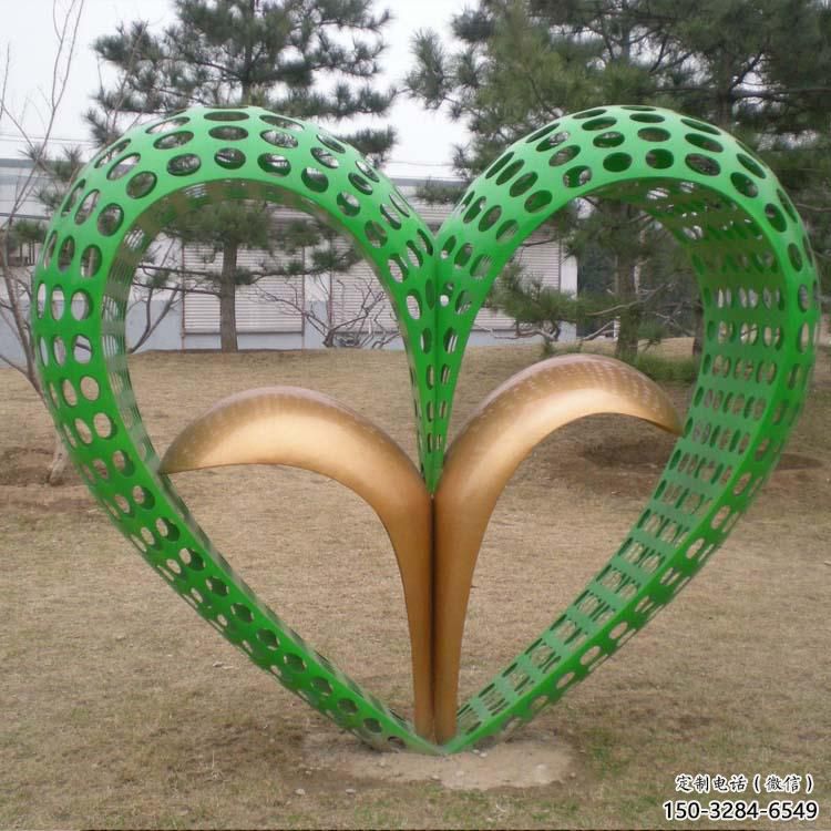 雙心雕塑廠家，創意設計，城市園林小品