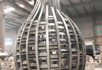 鏤空水珠雕塑 噴水園林雕塑 政府雕塑