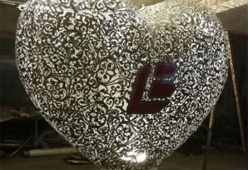 愛心雕塑 公園賓館雕塑 彩繪雕塑