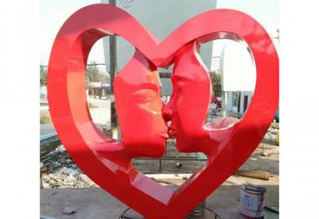 愛(ài)心雕塑 鑄造公園雕塑 水景雕塑