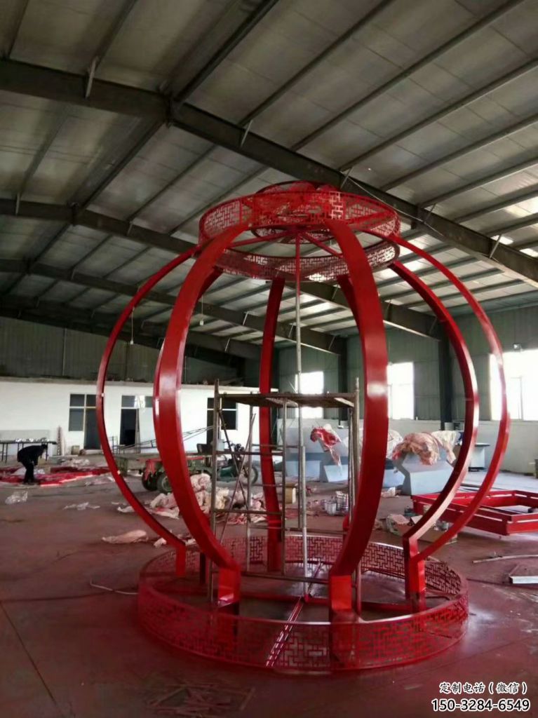 創意燈籠雕塑 啞光雕塑 公園雕塑