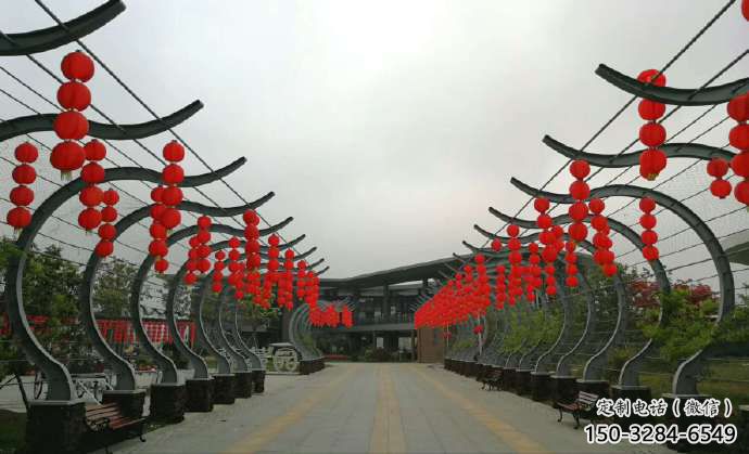 景觀燈籠雕塑 剪影雕塑 商業(yè)街雕塑