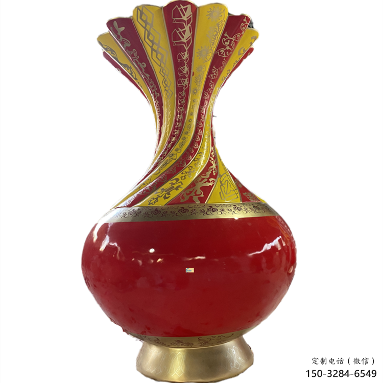 花瓶雕塑生產(chǎn) 景觀雕塑 噴漆瓶子雕塑