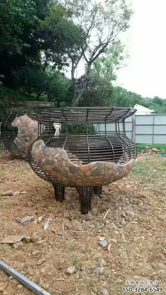 住宅小區(qū)花瓶雕塑 啞光雕塑 公園瓶子雕塑