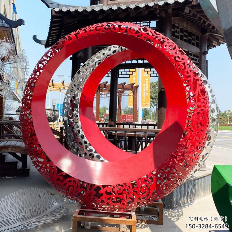 磁鐵雕塑 抽象藝術u型雕塑 烤漆u型雕塑