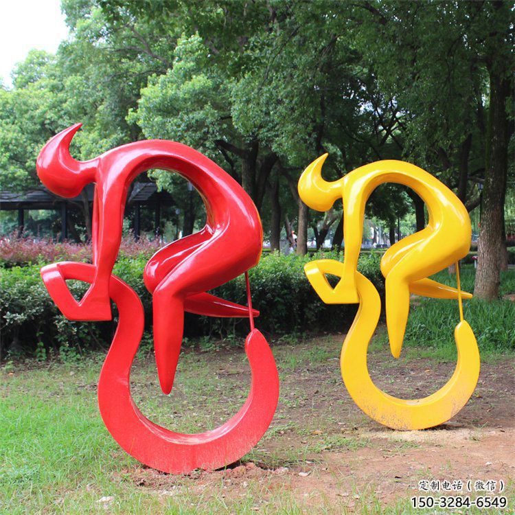 別墅區(qū)自行車雕塑 大型別墅區(qū)運(yùn)動(dòng)員雕塑 剪影體育雕塑