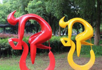 別墅區(qū)自行車雕塑 大型別墅區(qū)運(yùn)動員雕塑 剪影體育雕塑