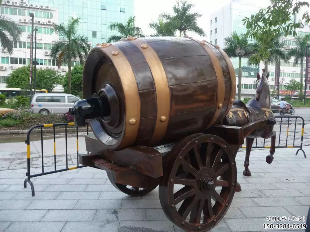 房地產酒壇子雕塑 現代酒文化雕塑 幾何酒壇雕塑