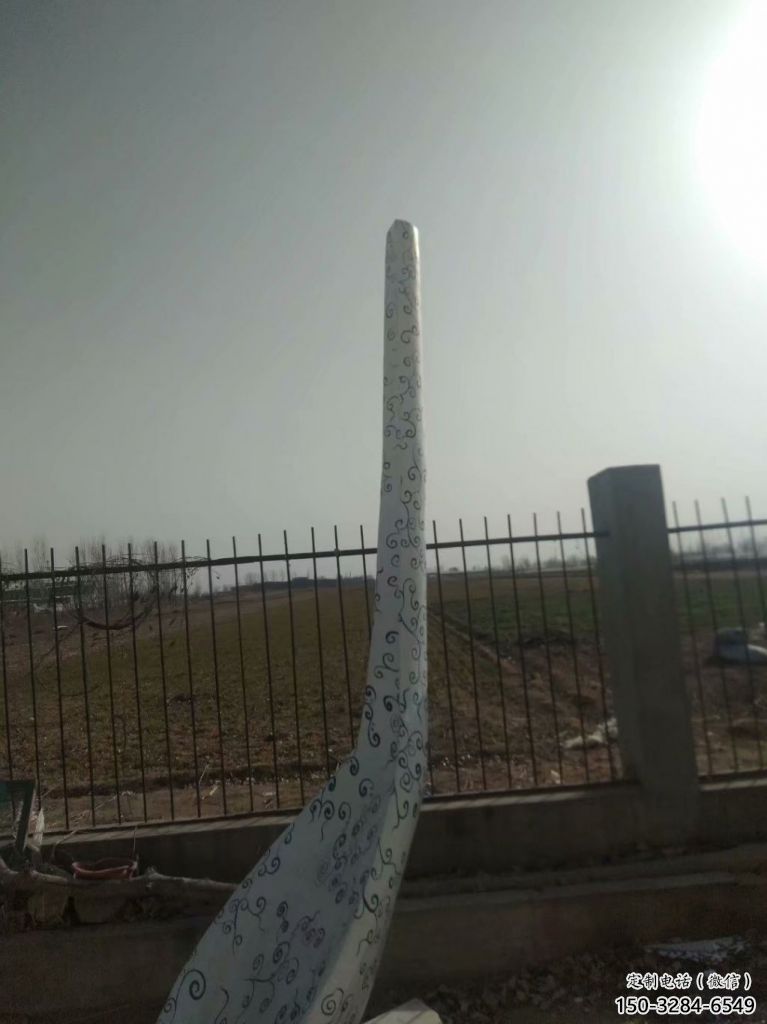 庭院湯匙雕塑 公園雕塑 鍛造勺子雕塑