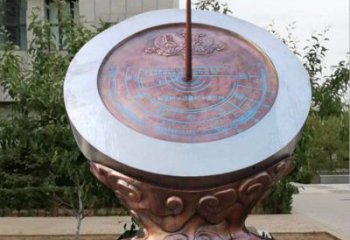 步行街日晷雕塑 游樂場計時雕塑 鑄造雕塑