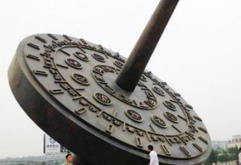 日晷雕塑廠家 景觀計(jì)時(shí)雕塑 噴漆雕塑