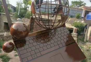 電腦雕塑 仿真雕塑 大型筆記本雕塑