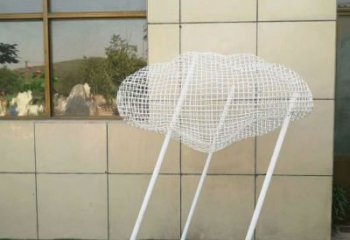 庭院云梯雕塑，鍍金歐式雕塑，網(wǎng)格形式