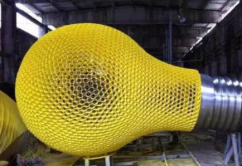 彩繪燈泡雕塑 景觀電燈泡雕塑 街頭燈具主題