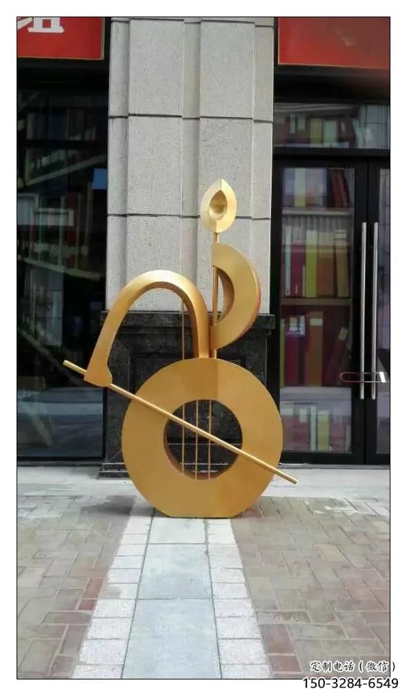 剪影樂譜雕塑 噴水園林音樂雕塑 餐飲店符號雕塑