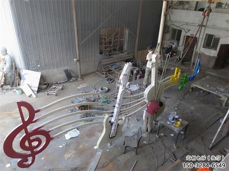 樂譜雕塑 歐式步行街符號雕塑 大型音樂雕塑