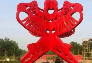 大門口風箏雕塑 發(fā)光公園景觀雕塑 仿真雕塑