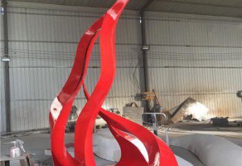 部隊(duì)火把雕塑 景觀星火相傳主題 噴漆篝火雕塑
