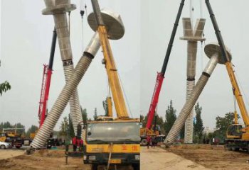 廣場螺絲釘雕塑 抽象器械雕塑 烤漆工業雕塑