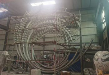 中式螺絲釘?shù)袼?啞光器械雕塑 游樂場工業(yè)雕塑