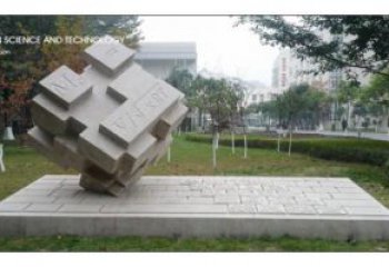 美陳立方體雕塑 異形噴水雕塑 酒店幾何體雕塑