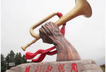 風(fēng)景區(qū)沖鋒號(hào)雕塑 售樓處廣場(chǎng)雕塑 