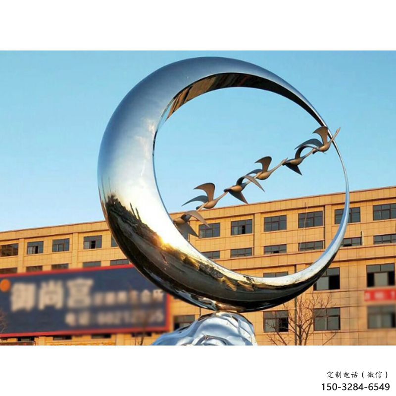 鏤空花環(huán)雕塑 噴水園林環(huán)形雕塑 住宅小區(qū)雕塑