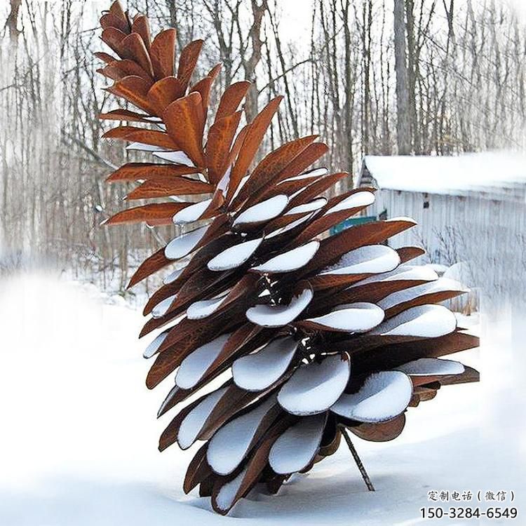 現(xiàn)代花環(huán)雕塑 大型別墅區(qū)環(huán)形雕塑 彩繪雕塑