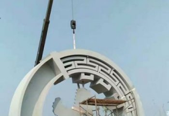 鍛造花環雕塑 景觀雕塑 戶外環形雕塑