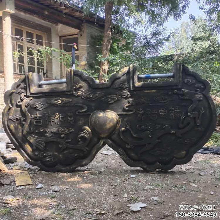 廣場(chǎng)鎖子雕塑 抽象同心鎖雕塑 烤漆雕塑